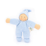 Nanchen Organic Waldorf Doll - Pimpel Light Blue - 17cm | | Nanchen | Little Acorn to Mighty Oaks