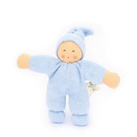 Nanchen Organic Waldorf Doll - Pimpel Light Blue - 17cm | | Nanchen | Little Acorn to Mighty Oaks