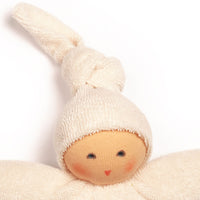 Nanchen Organic Waldorf Doll - Pimpel White - 17cm | | Nanchen | Little Acorn to Mighty Oaks