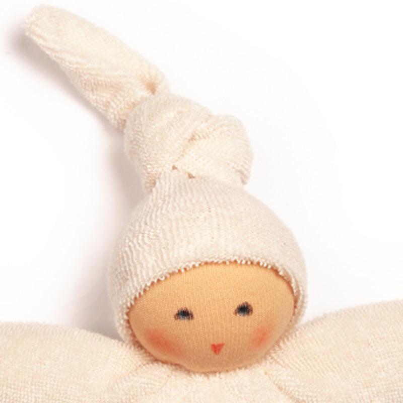 Nanchen Organic Waldorf Doll - Pimpel White - 17cm | | Nanchen | Little Acorn to Mighty Oaks