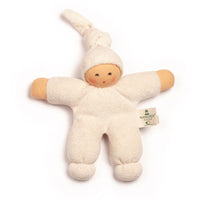Nanchen Organic Waldorf Doll - Pimpel White - 17cm | | Nanchen | Little Acorn to Mighty Oaks