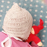 Nanchen Organic Waldorf Doll Pimpel - Red - 17cm | | Nanchen | Little Acorn to Mighty Oaks