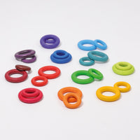 Grimm's Rainbow Building Rings | | Grimm's Spiel and Holz | Little Acorn to Mighty Oaks