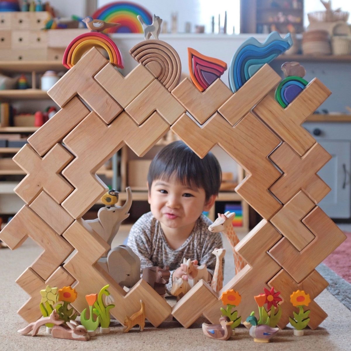 Grimm's Building Set Stairway | | Grimm's Spiel and Holz | Little Acorn to Mighty Oaks