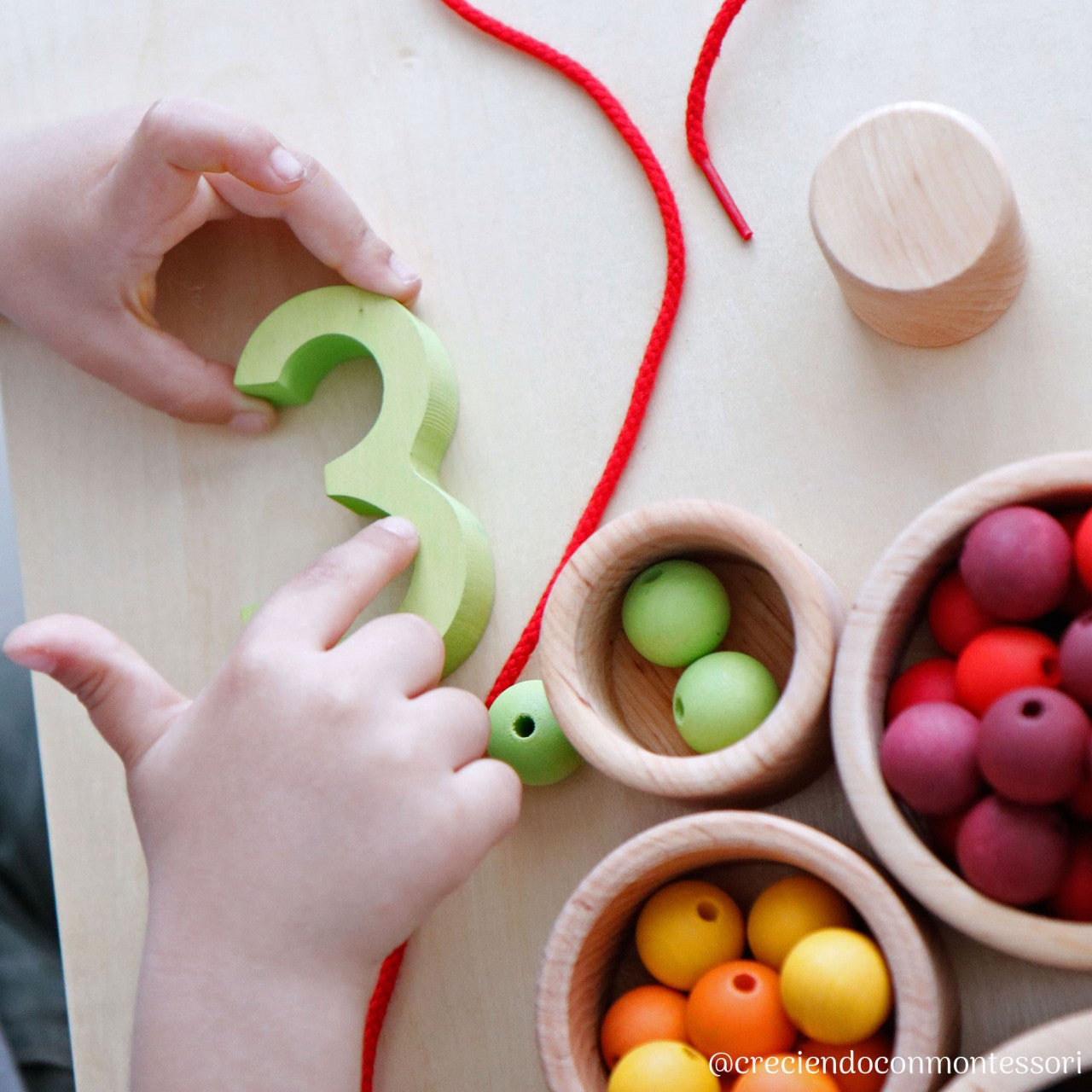 Grimm's Colourful Bead Stair | | Grimm's Spiel and Holz | Little Acorn to Mighty Oaks