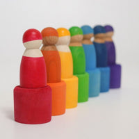 Grimm's Rainbow Friends in Cups | | Grimm's Spiel and Holz | Little Acorn to Mighty Oaks
