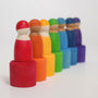 Grimm's Rainbow Friends in Cups | | Grimm's Spiel and Holz | Little Acorn to Mighty Oaks