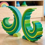 Grimm's 12 piece Rainbow - Meadow Green | | Grimm's Spiel and Holz | Little Acorn to Mighty Oaks