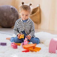 Grimm's Mobile Home - Pink/Orange | | Grimm's Spiel and Holz | Little Acorn to Mighty Oaks