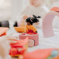 Grimm's Mobile Home - Pink/Orange | | Grimm's Spiel and Holz | Little Acorn to Mighty Oaks