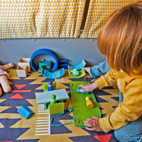 Grimm's Mobile Home - Blue-Green | | Grimm's Spiel and Holz | Little Acorn to Mighty Oaks