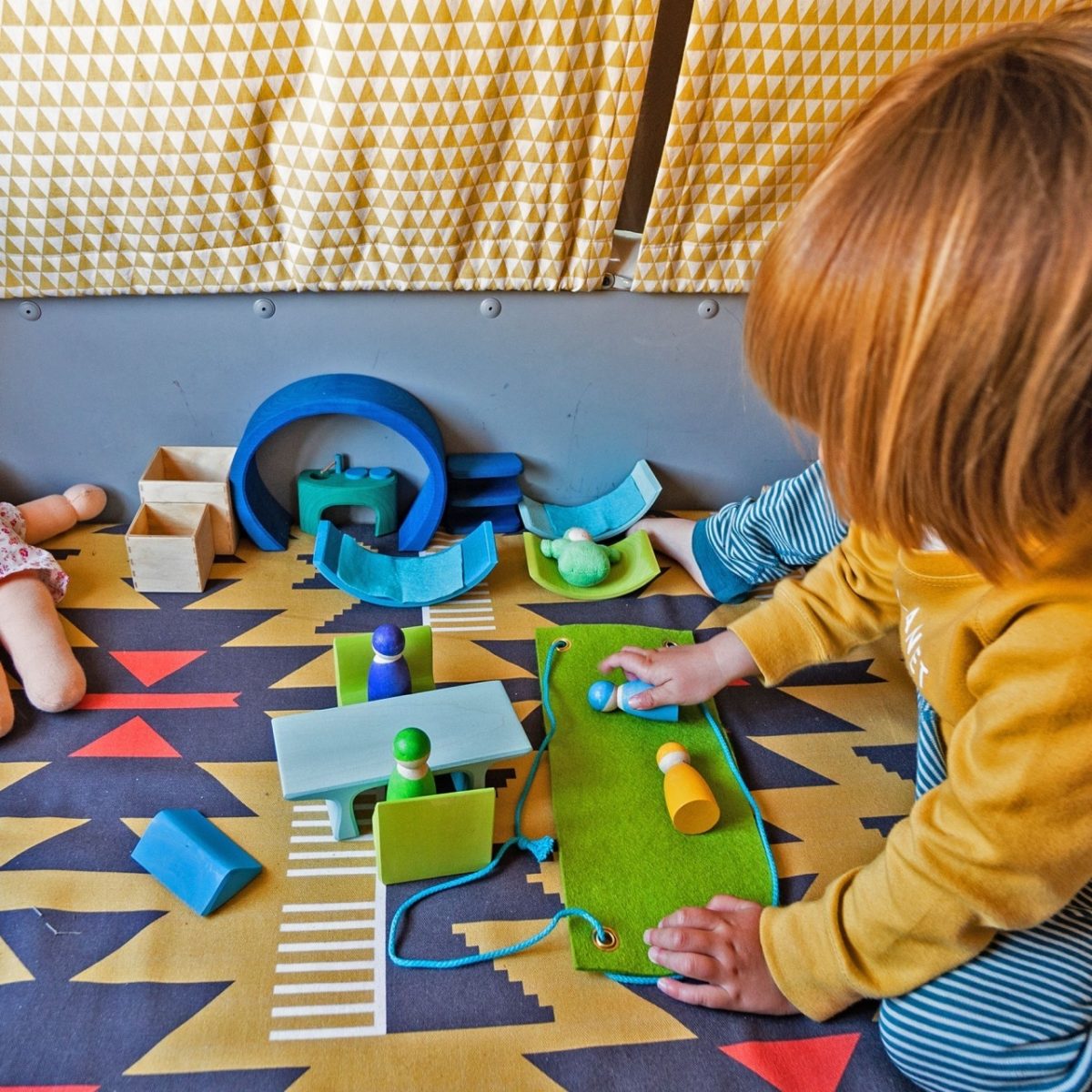 Grimm's Mobile Home - Blue-Green | | Grimm's Spiel and Holz | Little Acorn to Mighty Oaks