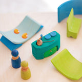 Grimm's Mobile Home - Blue-Green | | Grimm's Spiel and Holz | Little Acorn to Mighty Oaks