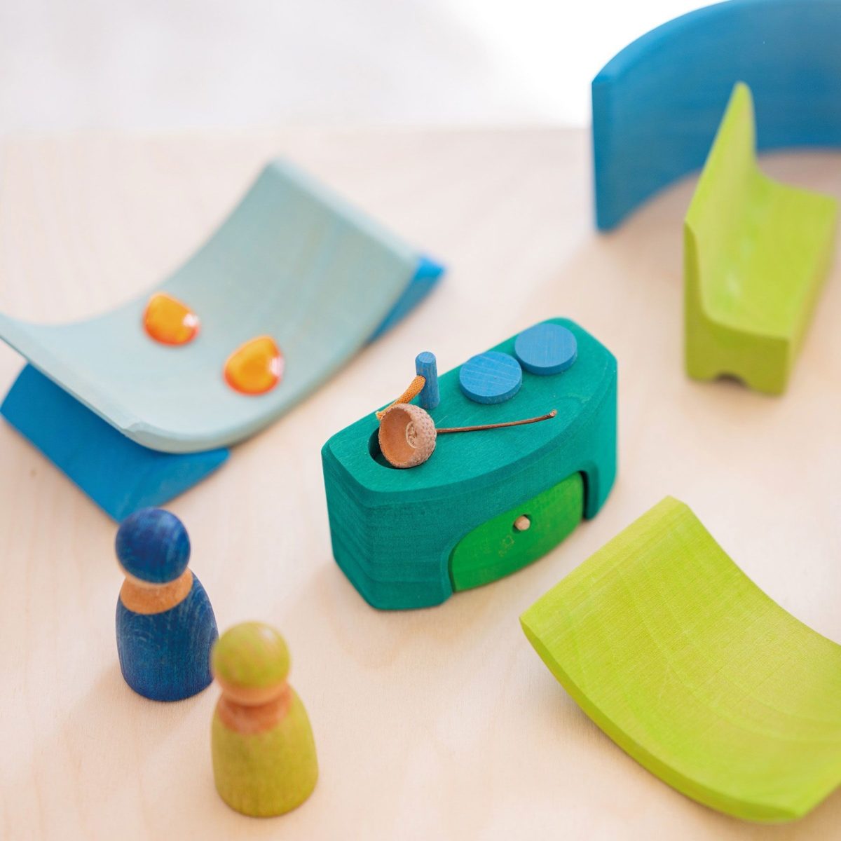 Grimm's Mobile Home - Blue-Green | | Grimm's Spiel and Holz | Little Acorn to Mighty Oaks