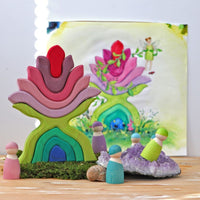 Grimm's Flower Stacker | | Grimm's Spiel and Holz | Little Acorn to Mighty Oaks