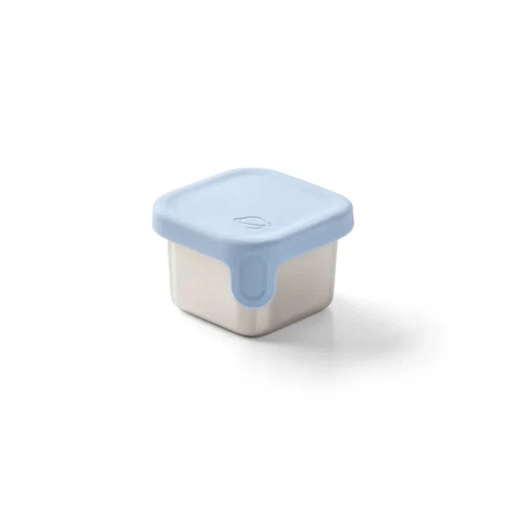 PlanetBox Stainless Steel Little Square Dipper 1.75oz - Cloudy Day