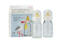 Natursutten Glass Baby Bottle 2 x 110ml | | Natursutten | Little Acorn to Mighty Oaks