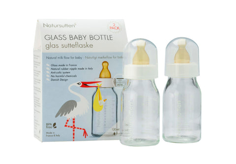 Natursutten Glass Baby Bottle 2 x 110ml