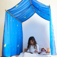Sarah's Silks Double Starry Night Playsilk - 54 x 108 inches | | Sarah's Silks | Little Acorn to Mighty Oaks