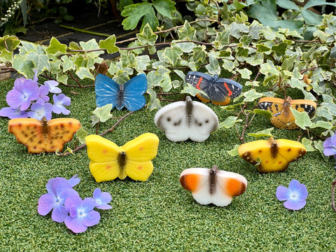 Yellow Sensory Play Stones - Butterflies