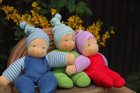Nanchen Organic Waldorf Doll - Wuschel - Green 26cm | | Nanchen | Little Acorn to Mighty Oaks
