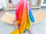 Play Silkies Rainbow Playsilk - 35 x 35 inch | | Play Silkies | Little Acorn to Mighty Oaks
