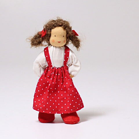 Grimm's Dolls House Doll - Brunette Girl - Lena