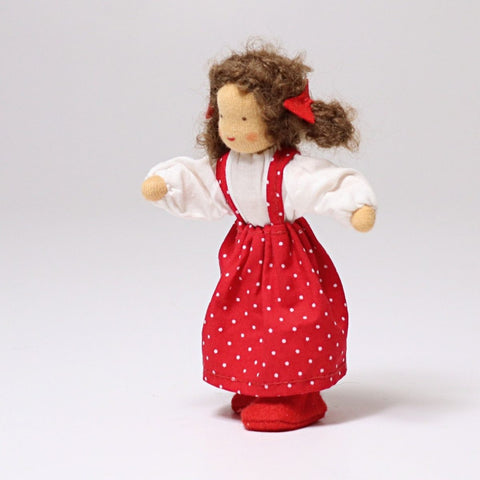 Grimm's Dolls House Doll - Brunette Girl - Lena