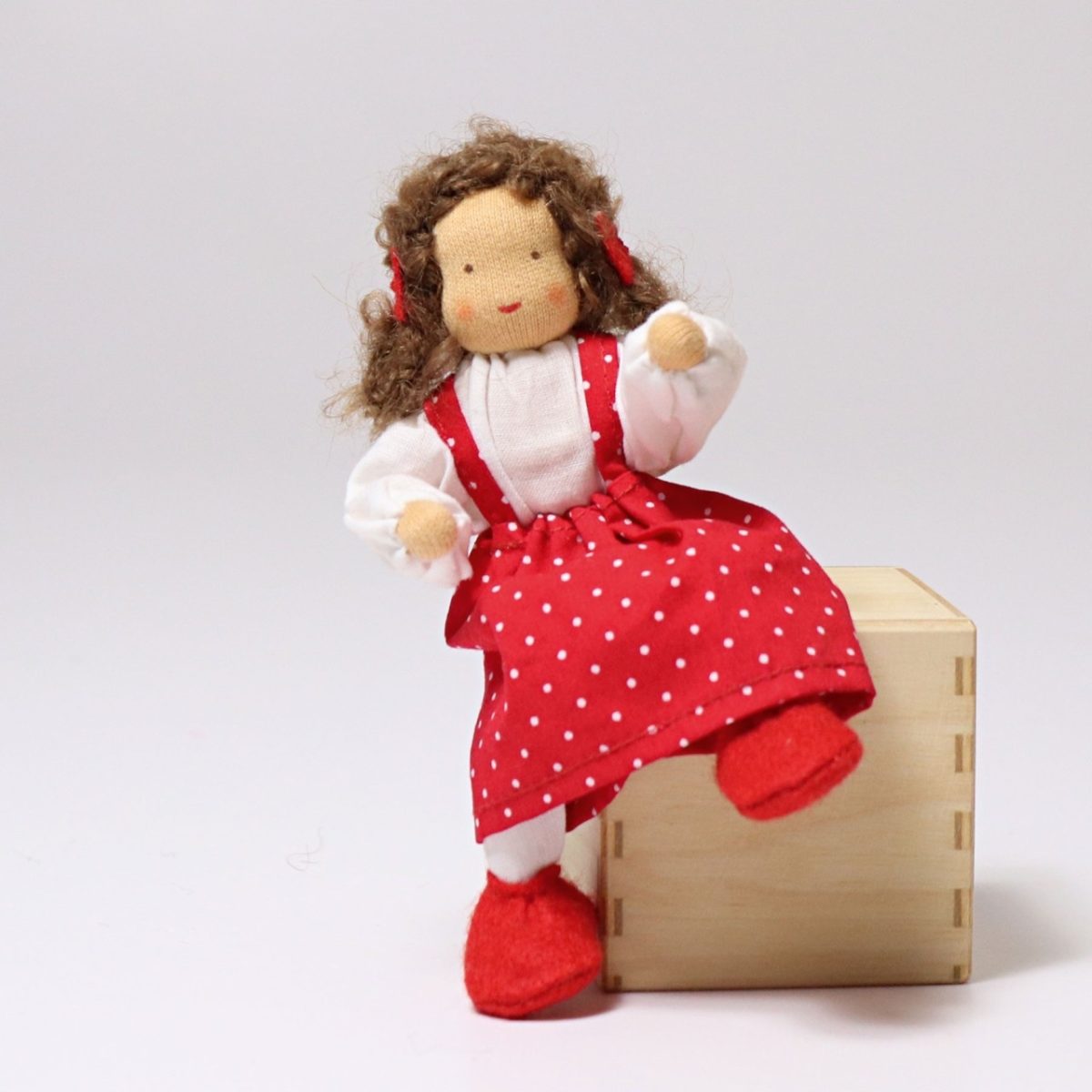 Grimm's Dolls House Doll - Brunette Girl - Lena | | Grimm's Spiel and Holz | Little Acorn to Mighty Oaks