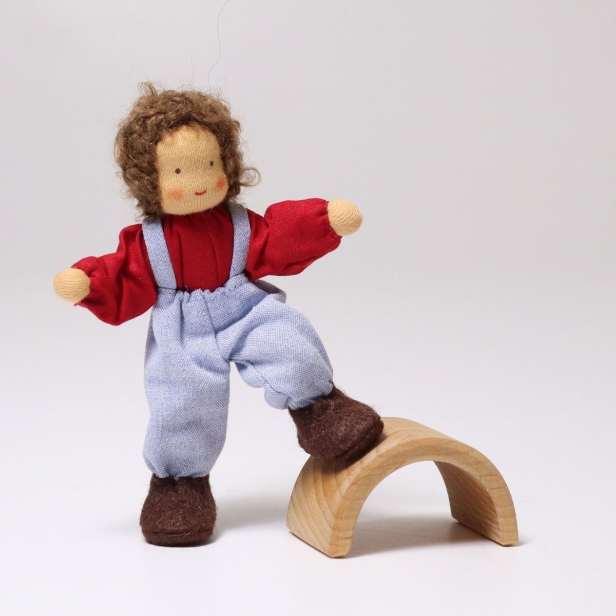 Grimm's Dolls House Doll - Brunette Boy - Peter | | Grimm's Spiel and Holz | Little Acorn to Mighty Oaks