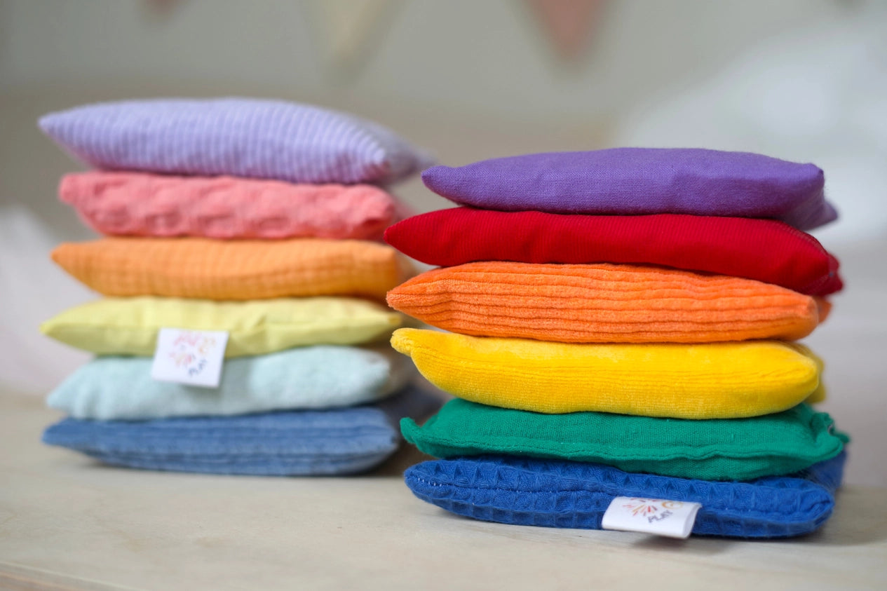 Pit and Play Sensory Beanbags Set of 6 – Rainbow | | Pit and Play | Little Acorn to Mighty Oaks