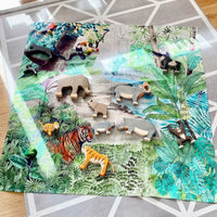 Wonderie - Deep in the Jungle Organic Cotton Play Cloth - 1m x 1m | | Wonderie Organic Play Cloths | Little Acorn to Mighty Oaks