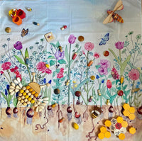 Wonderie - In Bloom Organic Cotton Play Cloth - 1m x 1m | | Wonderie Organic Play Cloths | Little Acorn to Mighty Oaks