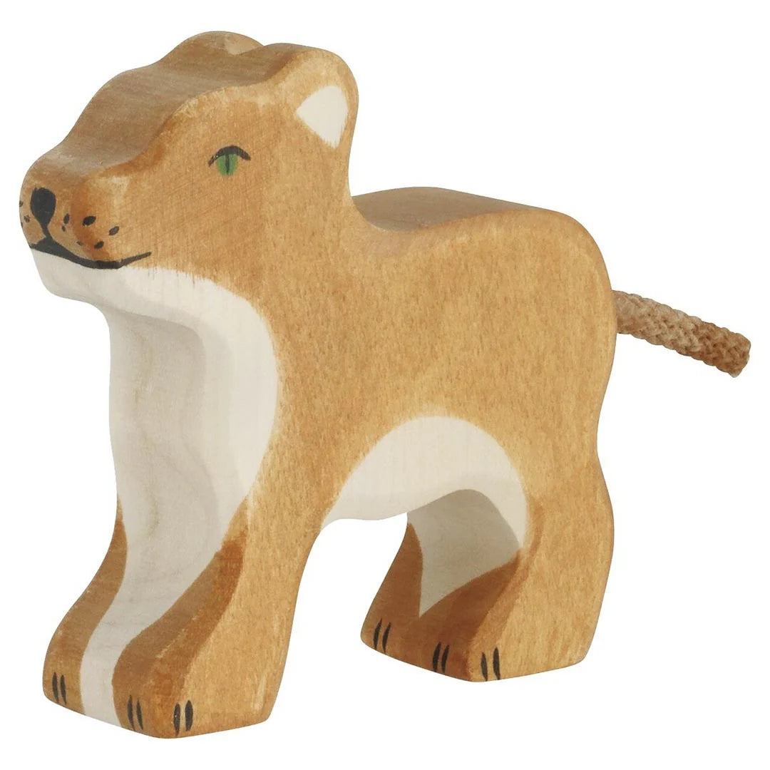 Holztiger Lion Cub Standing | | Holztiger | Little Acorn to Mighty Oaks