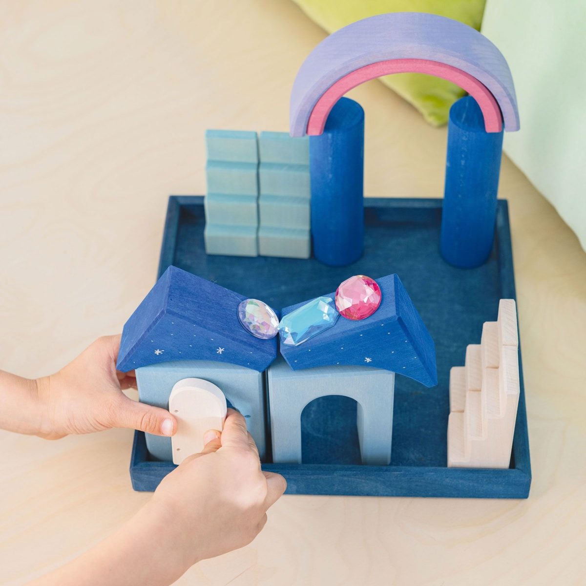 Grimm's Building World - Polar Light | Waldorf block set – Little