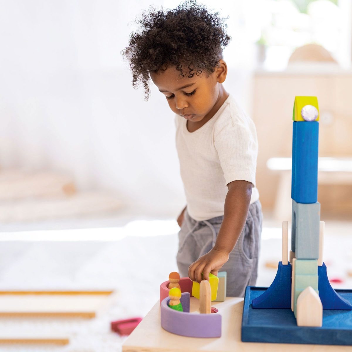 Grimm's Building World - Polar Light | Waldorf block set – Little