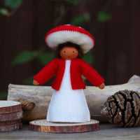 Ambrosius Fairy - Fly Agaric with Red Jacket - Larger size | | Ambrosius Dolls | Little Acorn to Mighty Oaks