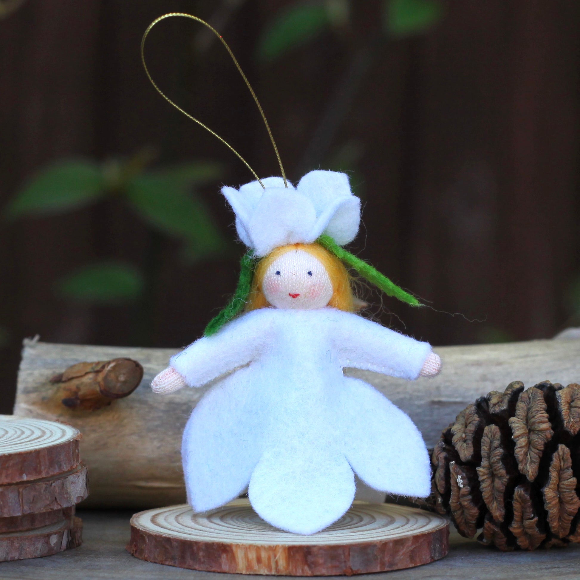 Ambrosius Fairy - Hanging Christmas Rose | | Ambrosius Dolls | Little Acorn to Mighty Oaks