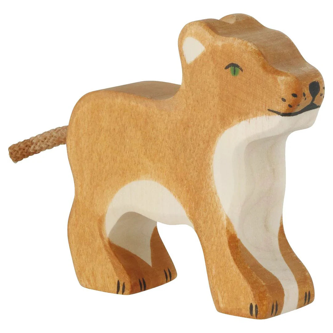 Holztiger Lion Cub Standing | | Holztiger | Little Acorn to Mighty Oaks