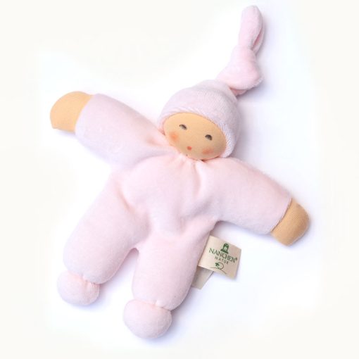 Nanchen Organic Waldorf Doll - Pimpel - Pastel Pink - 17cm | | Nanchen | Little Acorn to Mighty Oaks