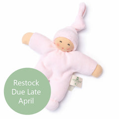 Nanchen Organic Waldorf Doll - Pimpel - Pastel Pink - 17cm