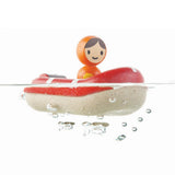 Plan Toys Rubberwood Coast Guard Boat | | Plan Toys | Little Acorn to Mighty Oaks