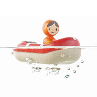 Plan Toys Rubberwood Coast Guard Boat | | Plan Toys | Little Acorn to Mighty Oaks