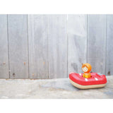 Plan Toys Rubberwood Coast Guard Boat | | Plan Toys | Little Acorn to Mighty Oaks