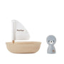 Plan Toys Rubberwood Sail Boat - Seal | | Plan Toys | Little Acorn to Mighty Oaks