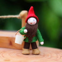 Ambrosius Fairy - Red Dwarf with Pail | | Ambrosius Dolls | Little Acorn to Mighty Oaks