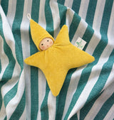 Nanchen Organic Waldorf Star Rattle - Golden 15cm | | Nanchen | Little Acorn to Mighty Oaks