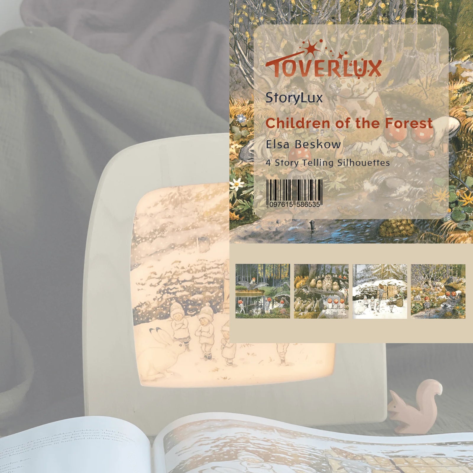 StoryLux - Children of the Forest - 4 Silhouettes | Toy | Toverlux | Little Acorn to Mighty Oaks