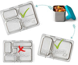 PlanetBox Stainless Steel Little Square Dipper 2.4oz - Cloudy Day | | PlanetBox | Little Acorn to Mighty Oaks