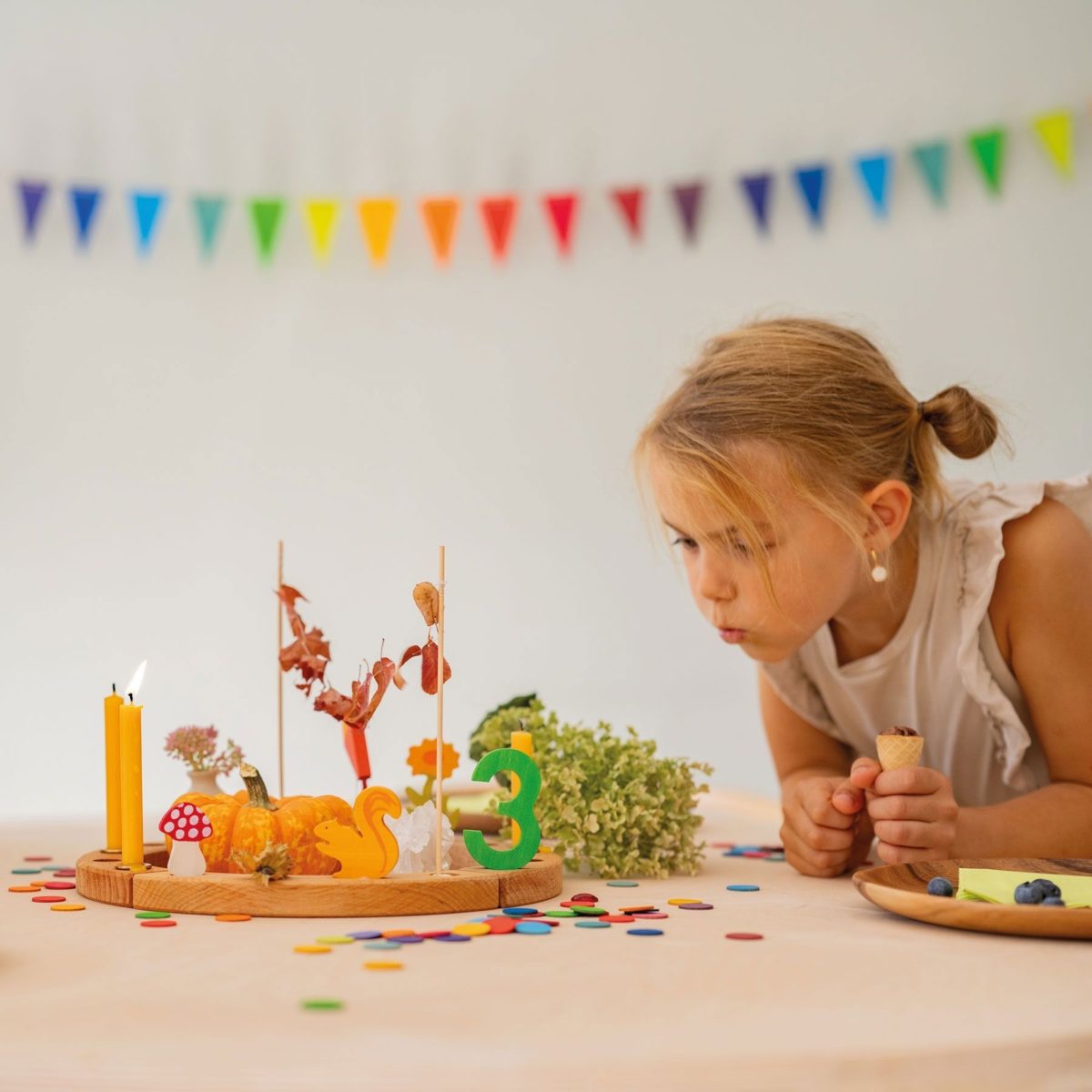 Grimm's Wooden Rainbow Bunting | | Grimm's Spiel and Holz | Little Acorn to Mighty Oaks